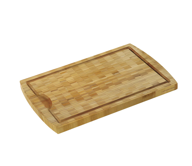 Zassenhaus Tagliere Eco Line in bambù con scanalatura 36x23x2 cm