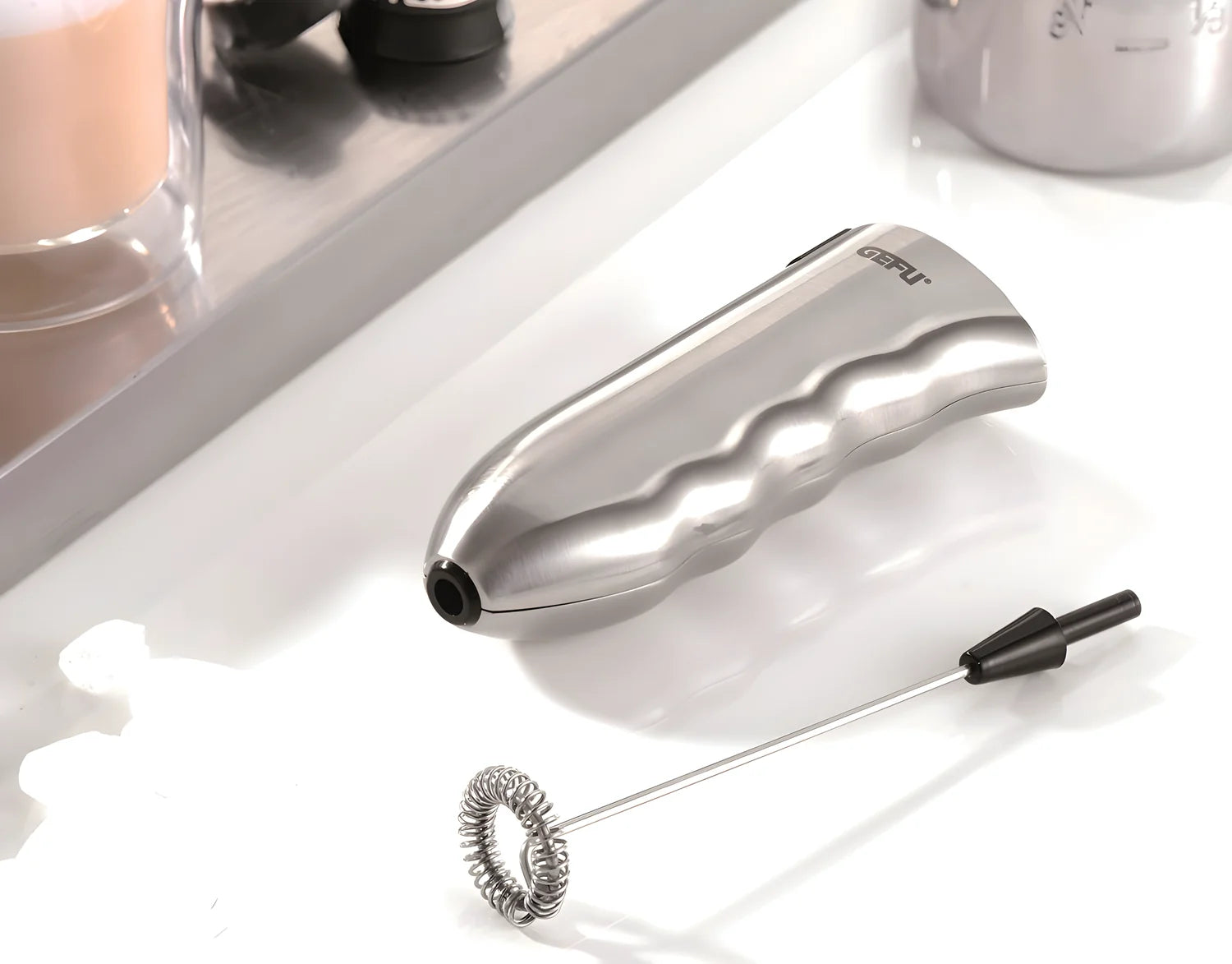 Montalatte frullino Marcello Gefu in acciaio inox 12780