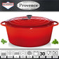 Kuchenprofi Provence casseruola ovale rossa in ghisa ø cm. 35 L9