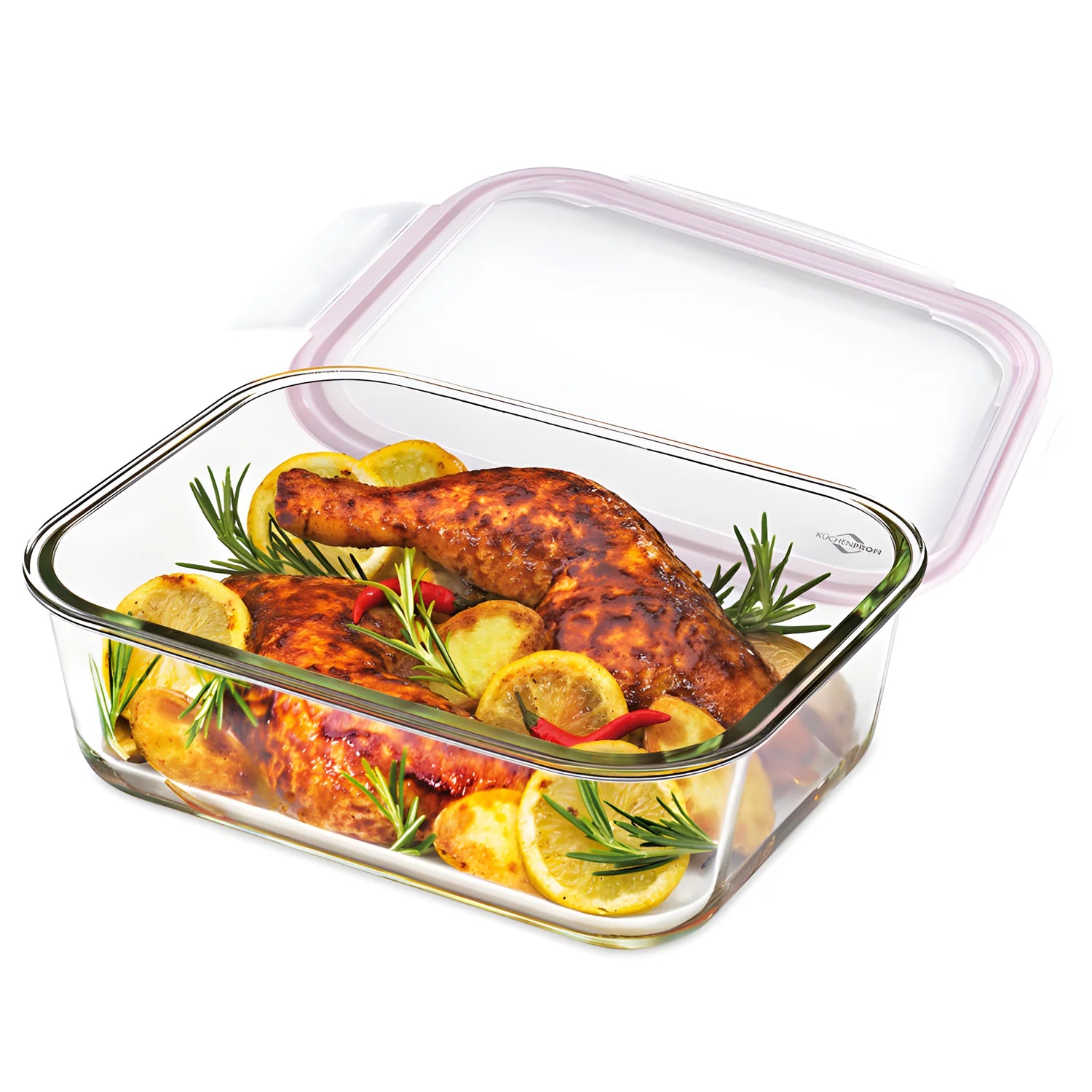 Kuchenprofi box/contenitore in vetro rettangolare ermetico 2,5 L