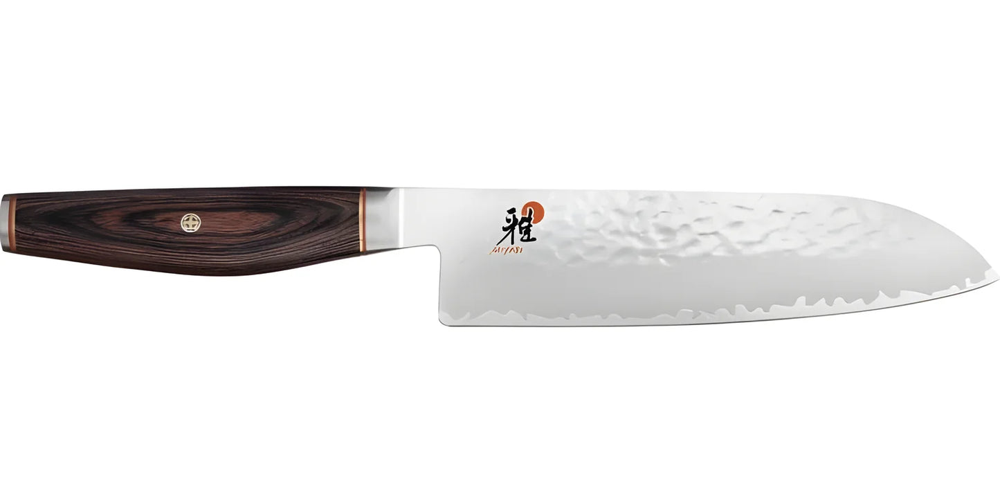 Miyabi 6000MCT Coltello Santoku Martellato 18 cm – Acciaio MC63, Art. 34074-181