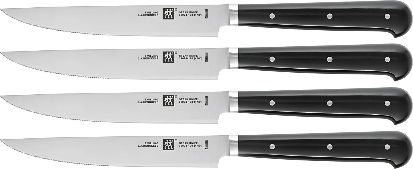 Zwilling set di 4 Coltelli microdentati da bistecca 39029-001