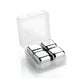 Cubetto inox refrigerante riutilizzabile confezione 4 pezzi