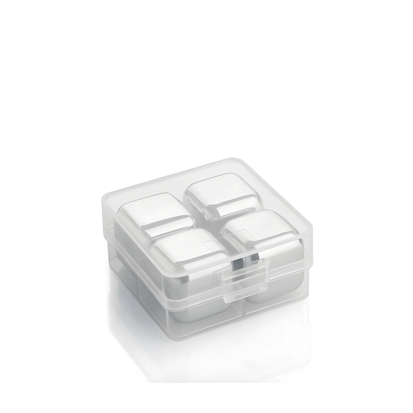 Cubetto inox refrigerante riutilizzabile confezione 4 pezzi