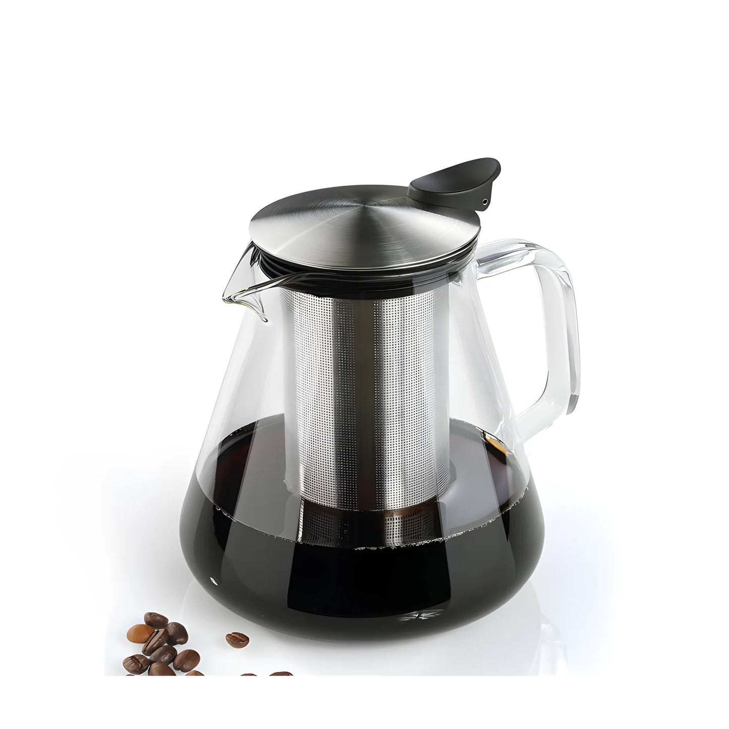 Teiera in vetro borosilicato con infusore Giulietta litri 1