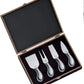 Set di 4 coltelli inox per formaggi in bauletto Piave 5113352