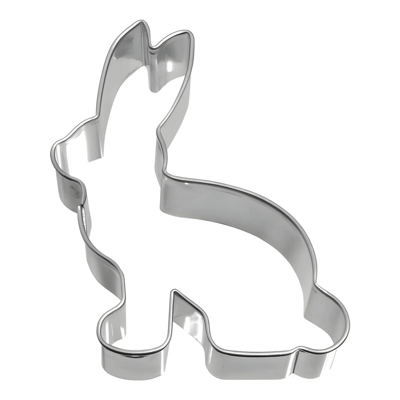 Stampino taglia biscotti a forma di lepre in acciaio inox 7 cm