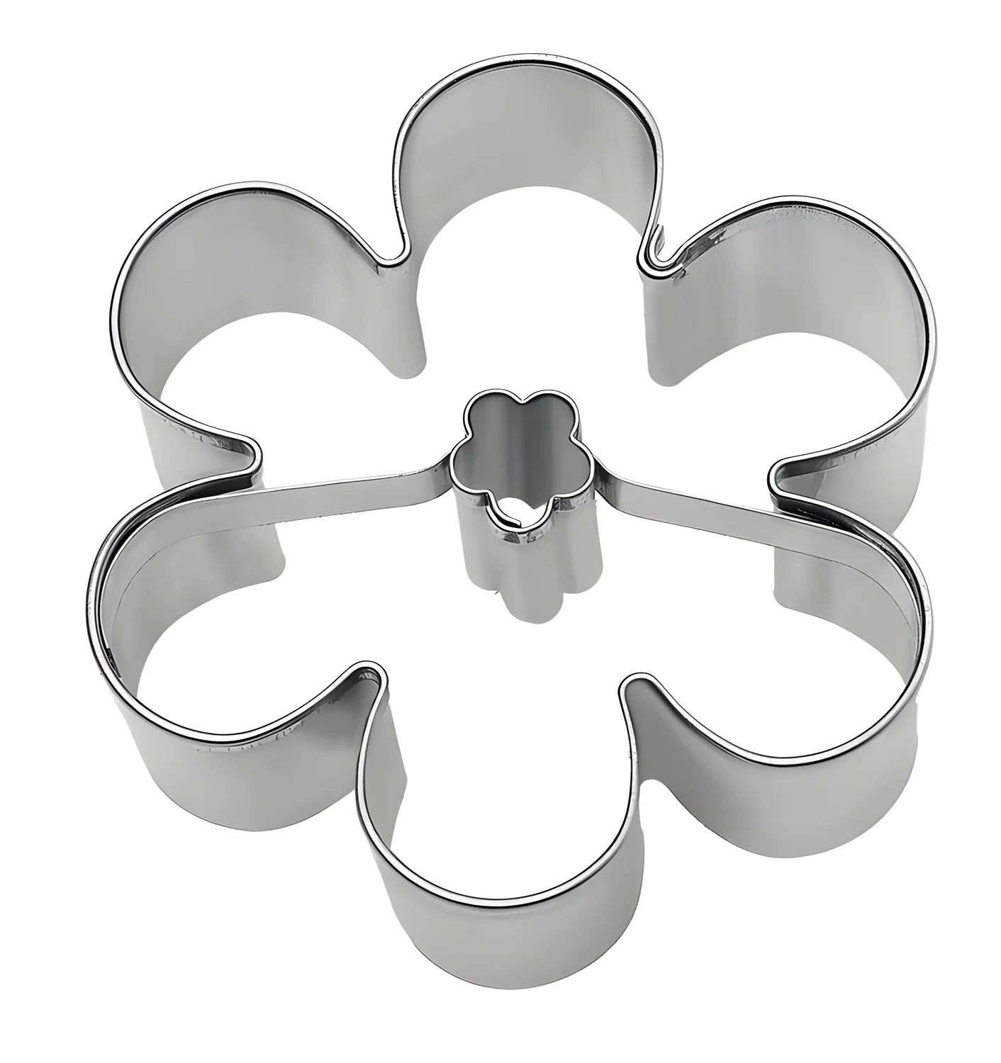 Stampino per biscotti fiore estivo inox, cm 6,6