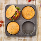 Birkmann teglia perforata per 4 panini da Hamburger di 12 cm
