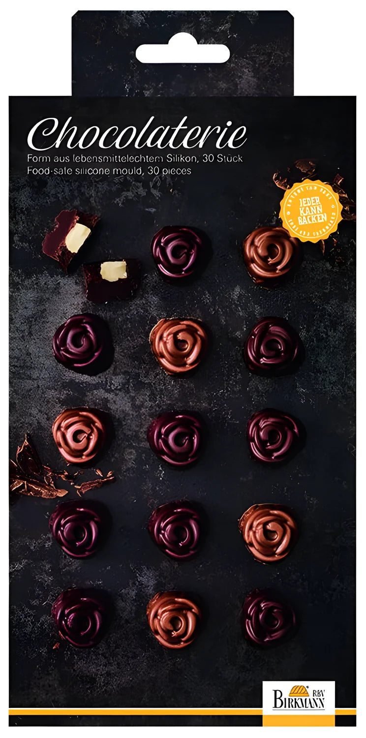 Birkmann stampi per 30 praline cioccolatini forma di rosa 252738