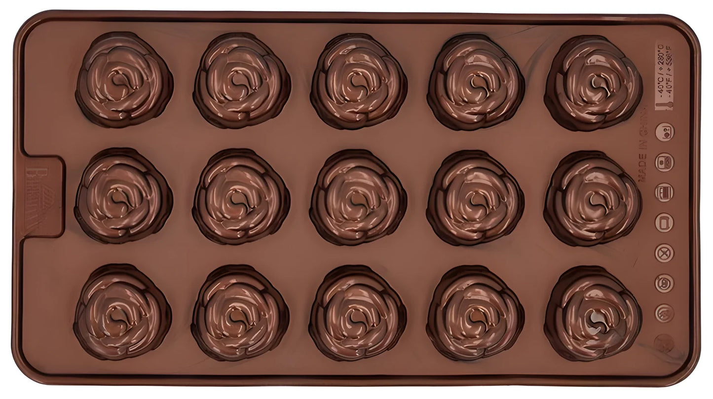 Birkmann stampi per 30 praline cioccolatini forma di rosa 252738