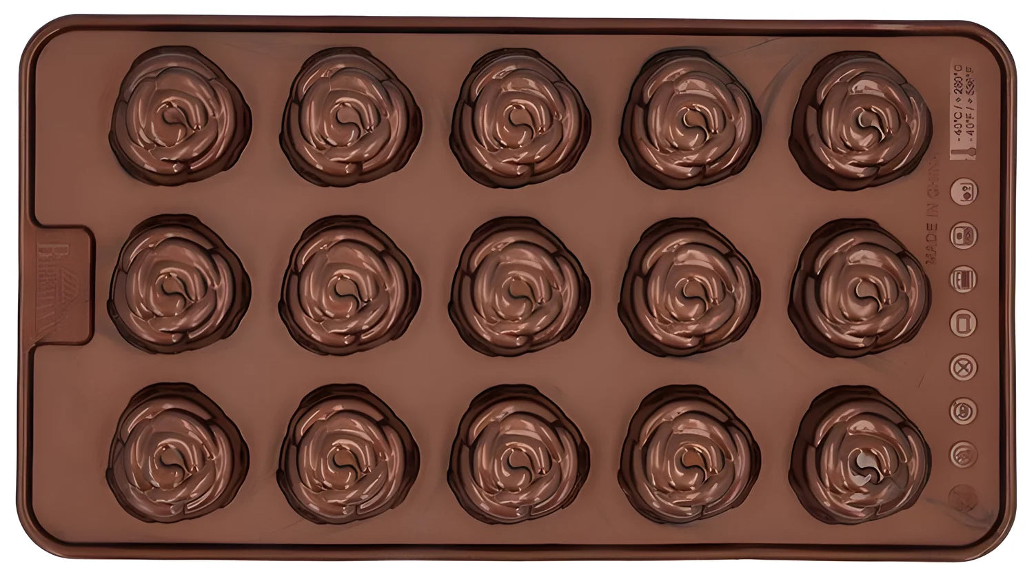 Birkmann stampi per 30 praline cioccolatini forma di rosa 252738