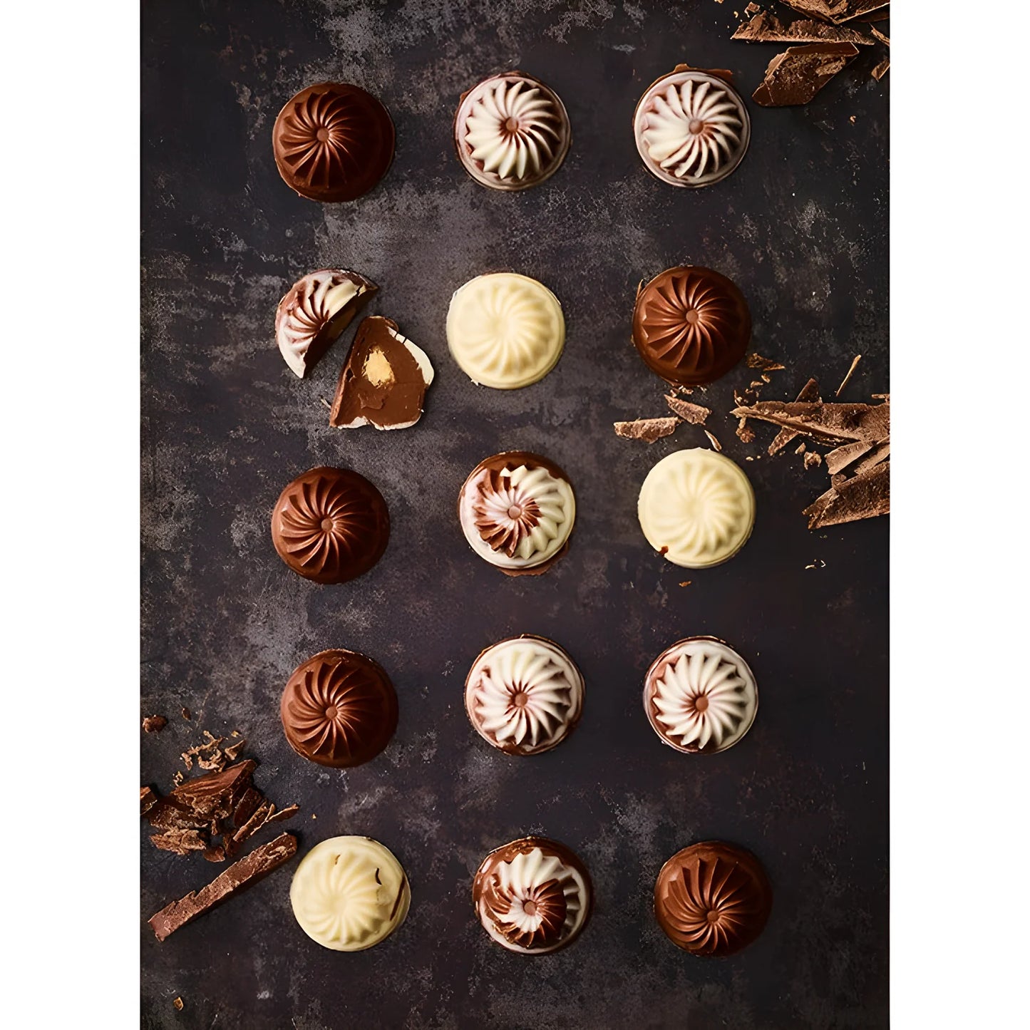 Birkmann stampi x 30 praline cioccolatini forma ciambella 252783