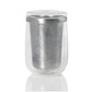 AdHoc Bicchiere doppia parete tè infusore Fusion Glass cl 40/cm Ø9x13,5