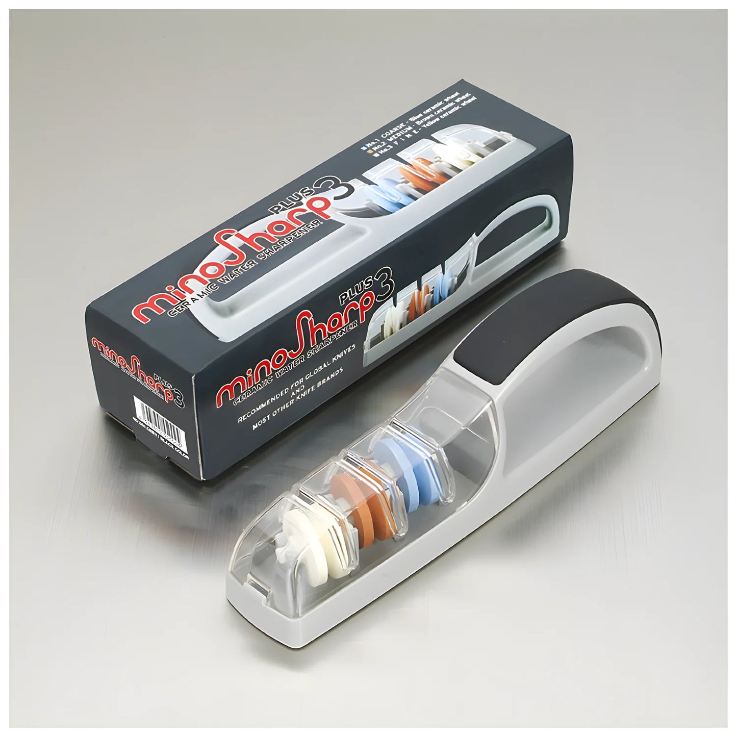 Affilacoltelli Minosharp Plus 3 550/GB cm 23X5,5