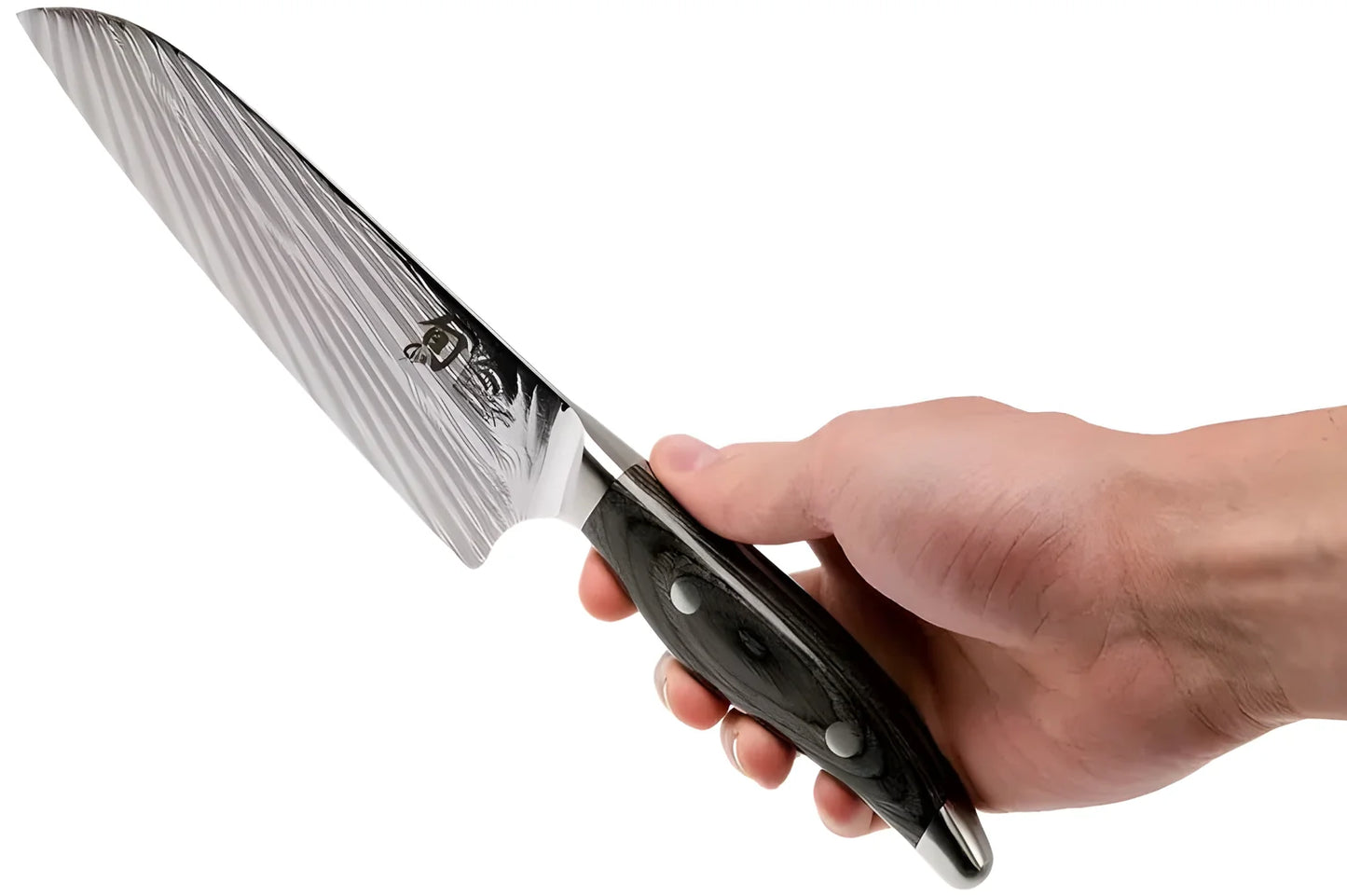 Coltello Santoku Damascato 72 strati Kai Shun Nagare 18 cm NDC-0702