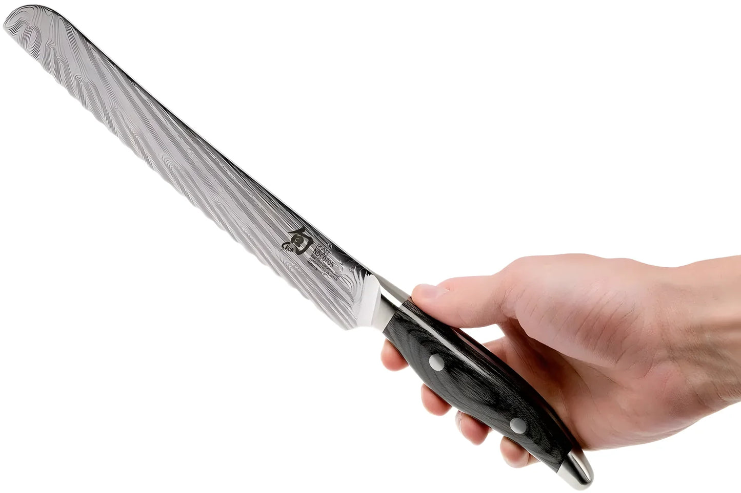 KAI Shun Nagare Coltello da Pane 23 cm – Damascato 72 Strati NDC-0705