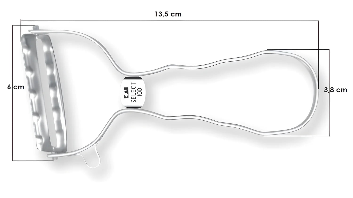 Kai pelapatate per verdura e frutta lama 5 cm DH6000