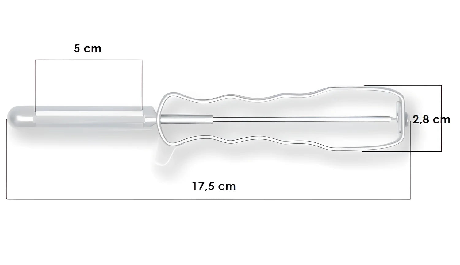 Kai pelapatate inox professionale lama mobile 5 cm DH6001