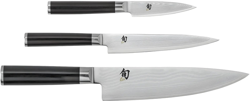 KAI Shun Classic Set DMS-300 – Spelucchino 9 cm + Universale 15 cm + Cucina 20 cm
