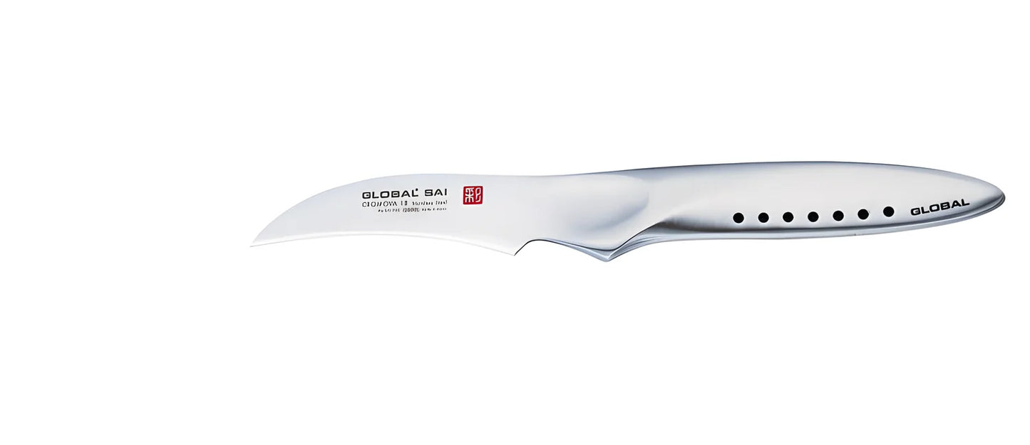 Global SAI SAI-F03 cm. 6,5 coltello spelucchino curvo martellato