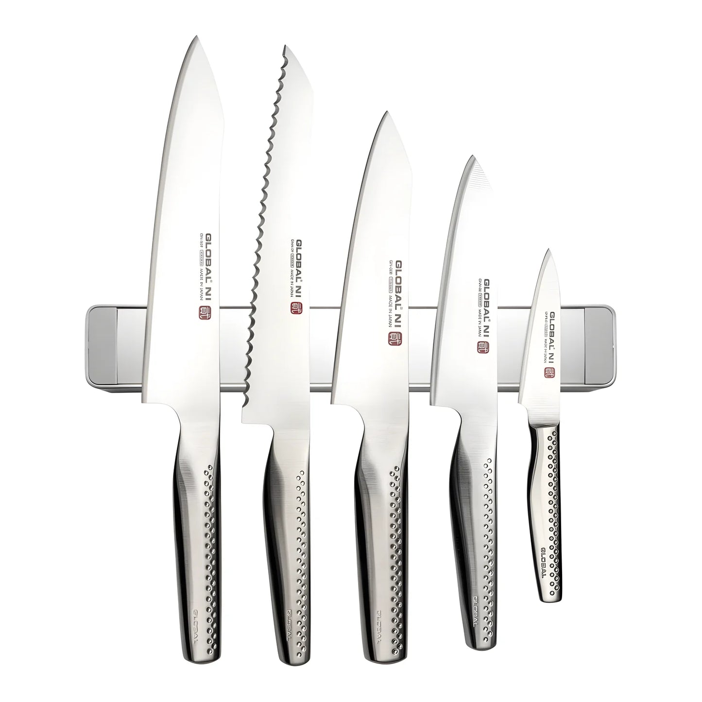 Global Set 5 coltelli "NI" con barra magnetica GN-5005AR/M30