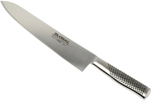 Global GF-34 Coltello da Cuoco 27 cm – Acciaio CROMOVA 18, Made in Japan