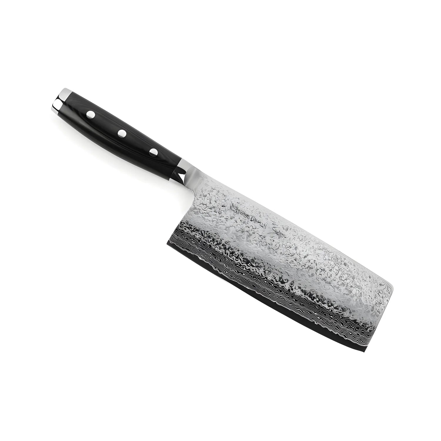 Yaxell GOU Mannaia Cinese Lama 18 cm – Acciaio SG2 63 HRC, 101 Strati Damasco