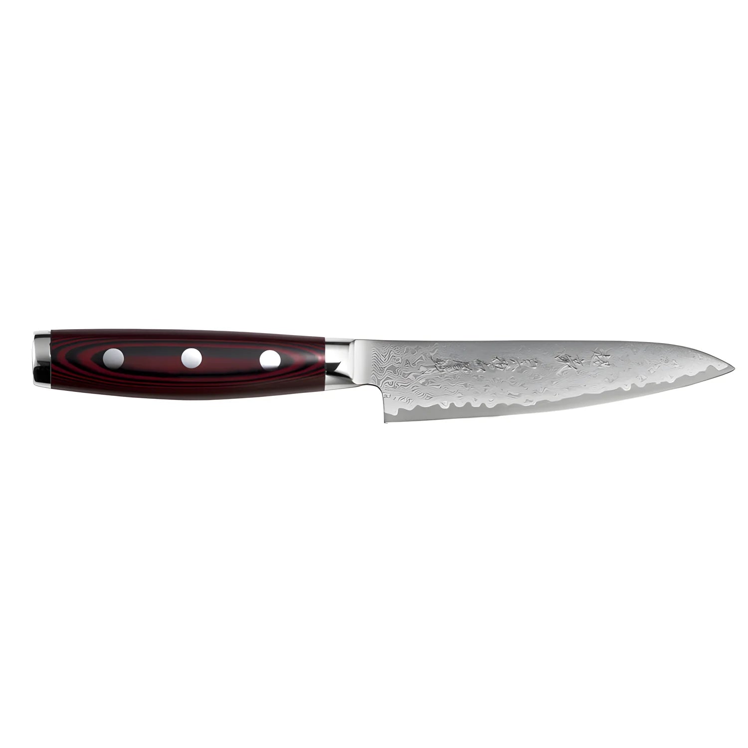 Yaxell GOU Coltello Universale Lama 12 cm – Acciaio SG2 63 HRC, 161 Strati Damasco