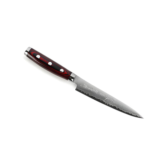 Yaxell Super GOU Coltello per Filettare Lama 15 cm – Acciaio SG2 63 HRC, 161 Strati Damasco