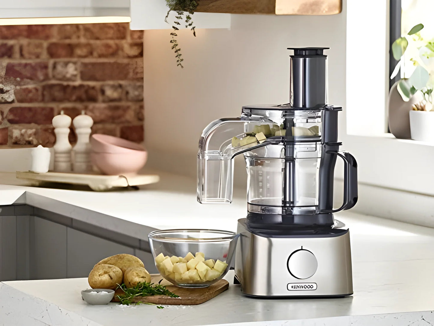Kenwood Multipro Compact potente Robot da cucina con cubettatrice FDM304SS
