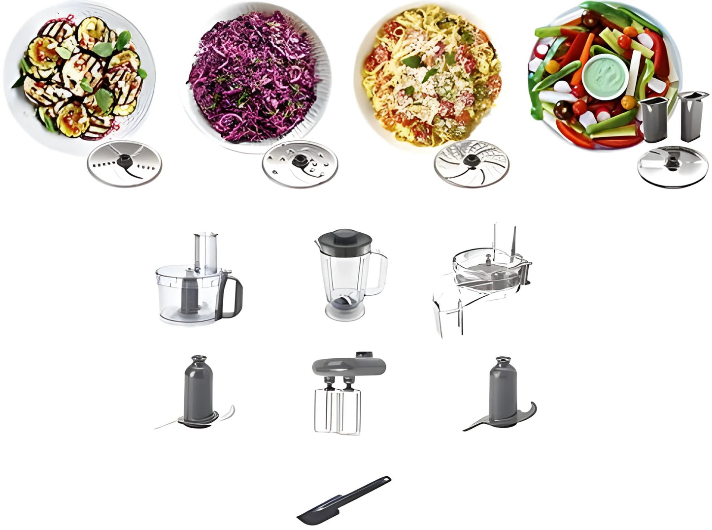 Kenwood Multipro Compact potente Robot da cucina con cubettatrice FDM304SS