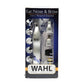 Wahl Trimmer Rasoio a batteria per peli naso, orecchie, sopracciglia con 3 testine