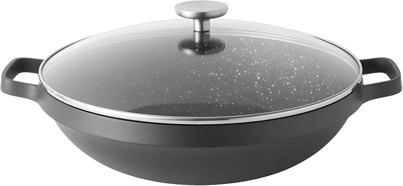 Wok GEM induzione antiaderente con coperchio Ø 32 cm