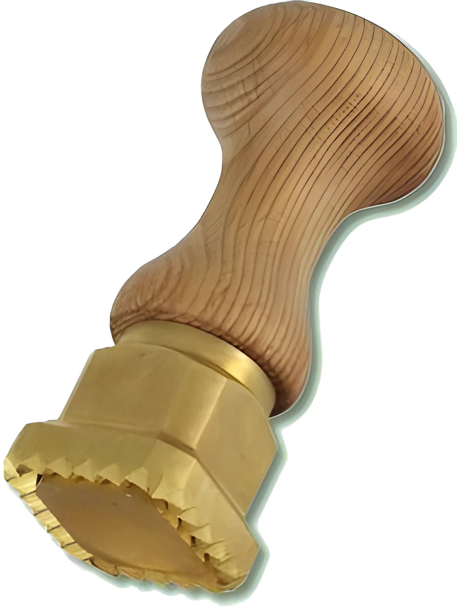 Stampo in ottone quadrato festonato per ravioli 124AS35x35 mm