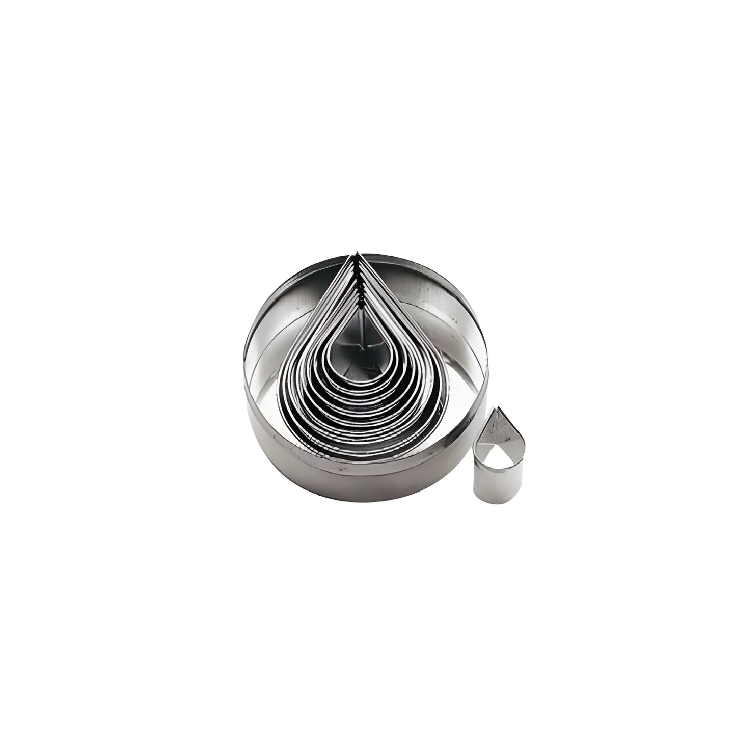 Kit tagliapasta inox a goccia 6 pezzi STP57