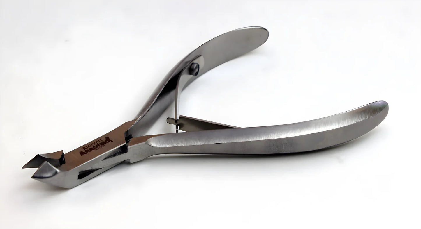 Tronchesino per cuticole acciaio inox satinato Rigotti lama mm.5
