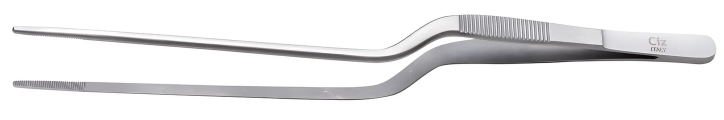 Pinza doppia a gomito per impiattare Ciz 18 cm.