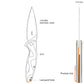 Coltello serramanico Ruike "Fang P105-K" Blu