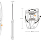 Coltello Ruike "Hornet F815" colore arancio