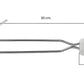 Spatola leccaciotola professionale manico inox 23 cm. 5510047