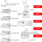 Bamix accessorio tritatutto grattugia SLICESY
