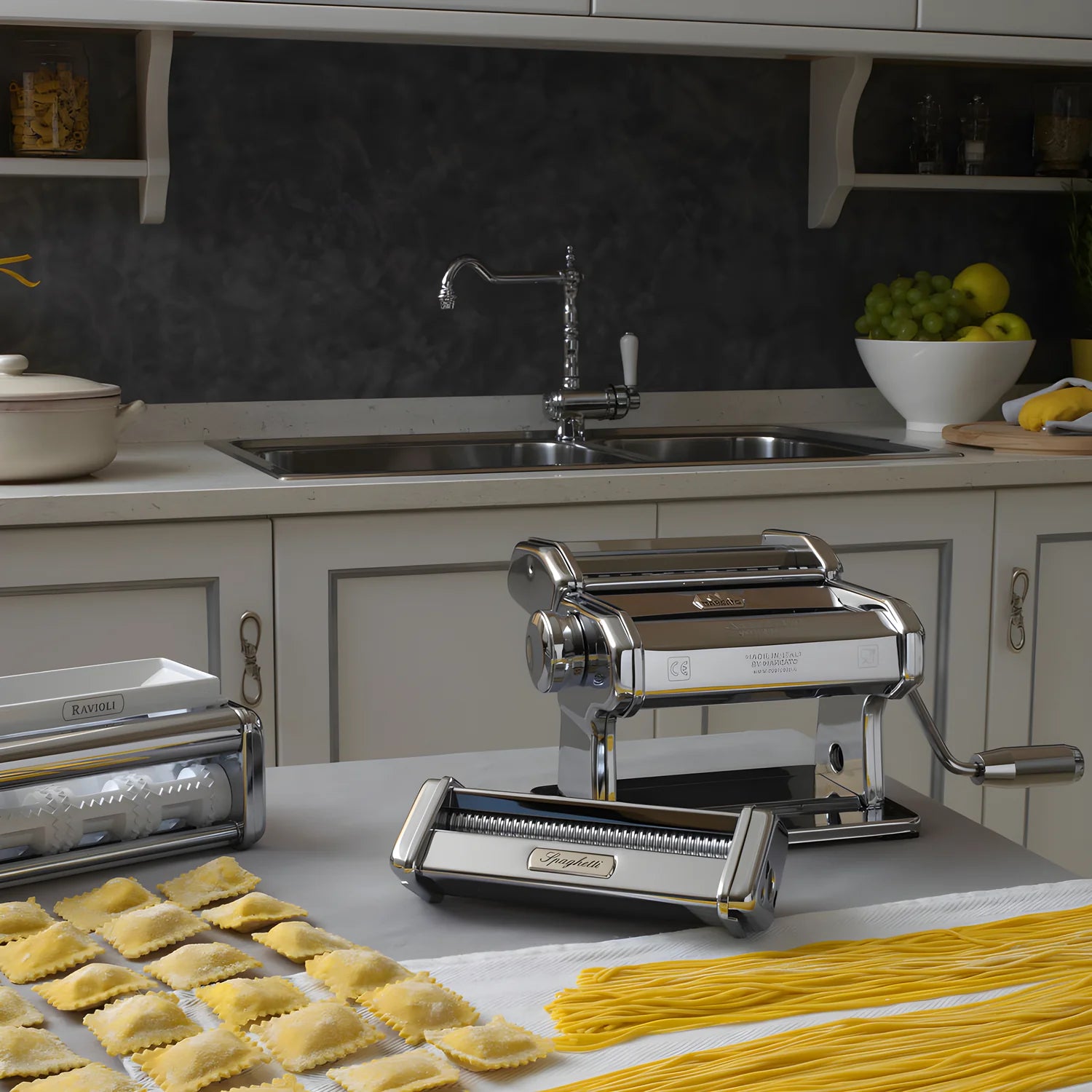 Marcato "Pasta Set" Atlas 150 + accesori spaghetti, ravioli