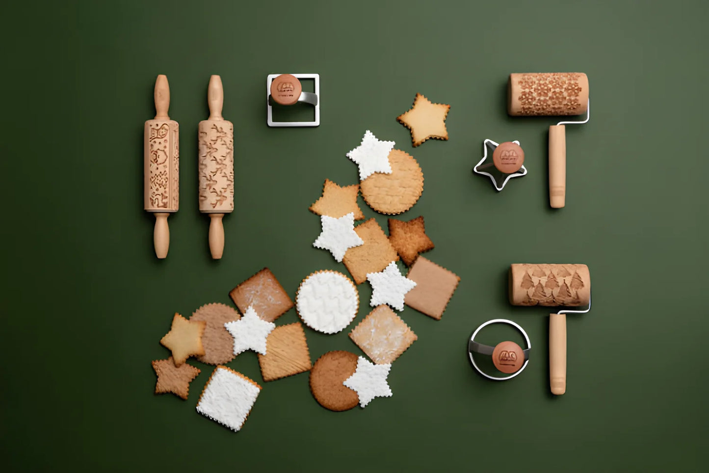 Marcato set biscotti per Natale quadrati +ricettario XPR-008-RSO