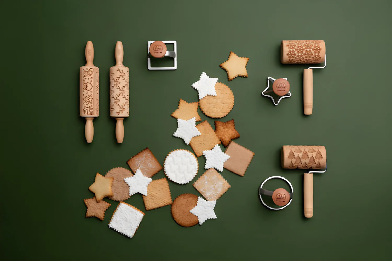 Marcato set biscotti per Natale quadrati +ricettario XPR-008-RSO