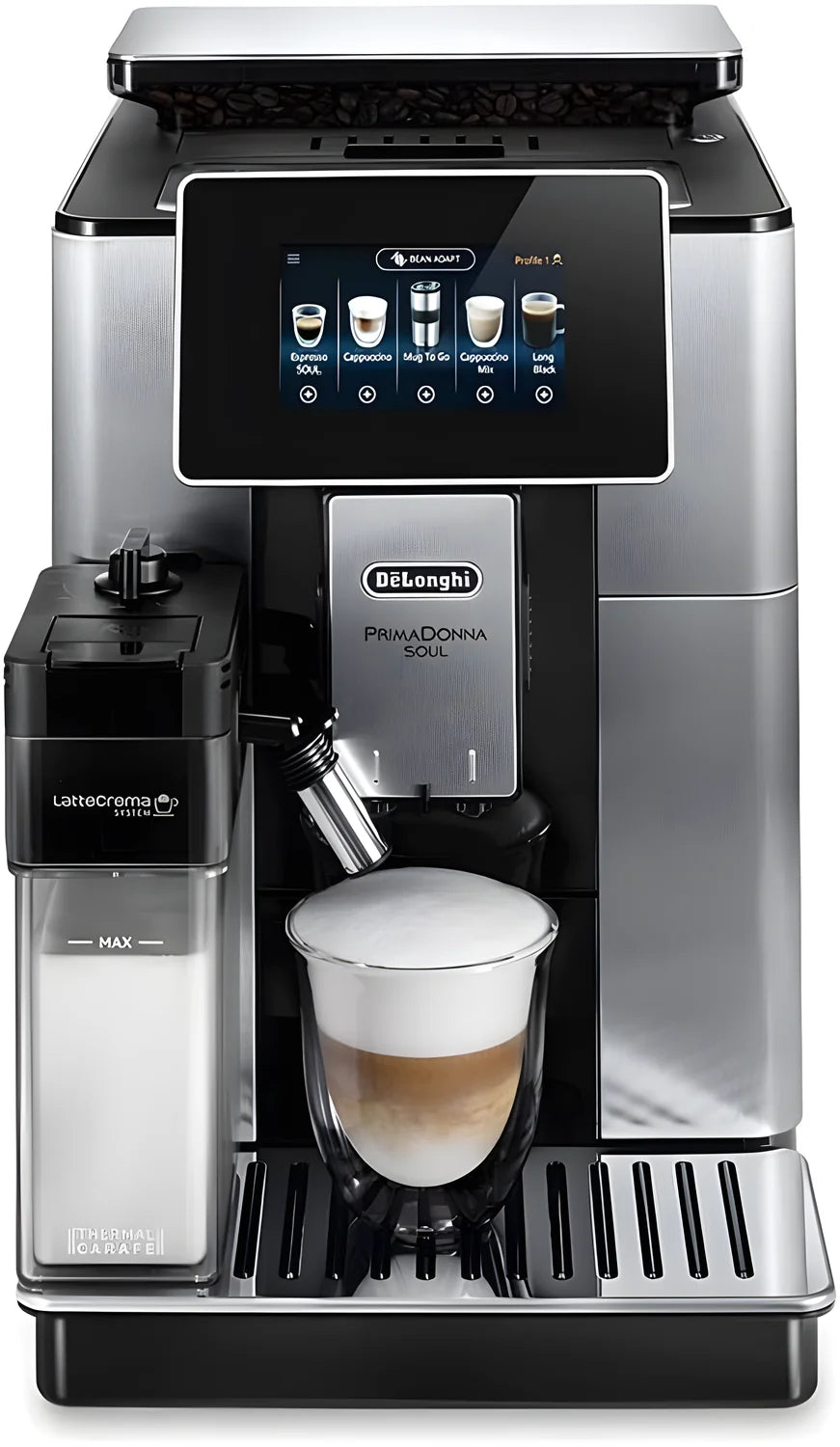 De'Longhi macchina da caffè Primadonna Soul ECAM610 74.MB + Tazza termica da viaggio 250 ml