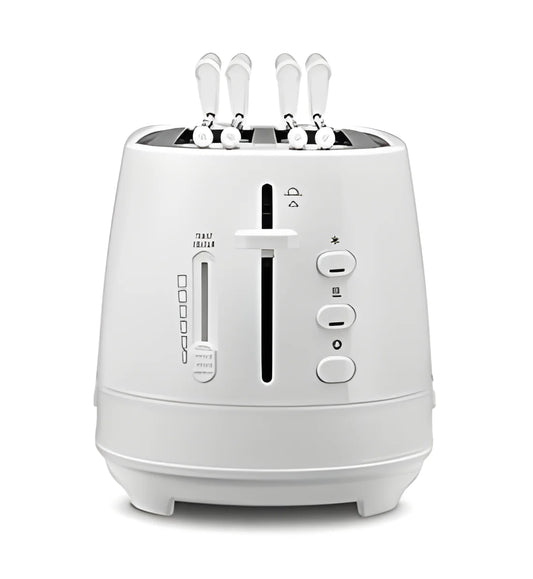 Tostapane De' Longhi bianco tre funzioni CTLAP 2203.W