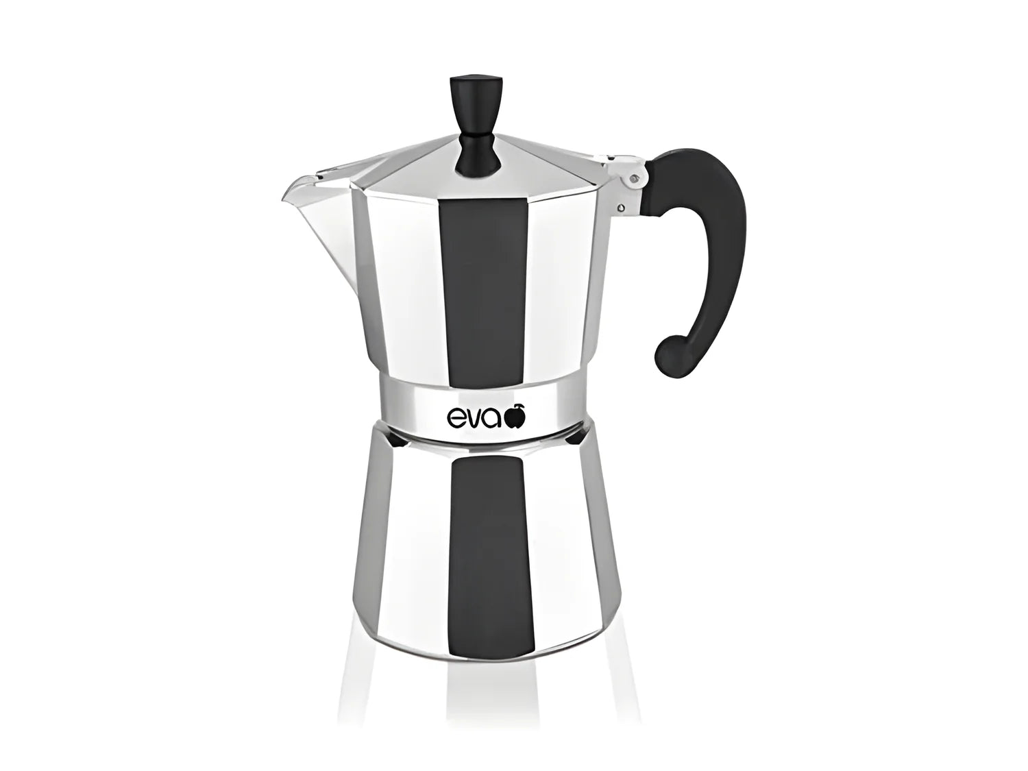 Moka macchina da caffè caffettiera alluminio 3 tazze EVA 020304