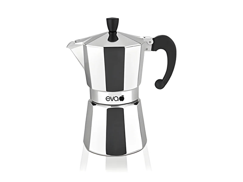 Moka macchina da caffè caffettiera alluminio 3 tazze EVA 020304
