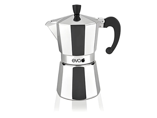 Moka macchina da caffè caffettiera alluminio 6 tazze EVA 020305